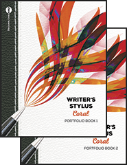 Writer's Stylus: Coral—Student Portfolio Book 1 & 2