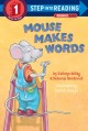 8143 2014-07-01 22:06:25 2024-05-18 02:30:02 Mouse Makes Words: A Phonics Reader 1 9780375813993 1  9780375813993_small.jpg 4.99 4.49 Heling, Kathryn, Hembrook, Deborah  2024-05-15 00:00:02 G true  9.02000 6.16000 0.14000 0.16000 000337898 Random House Books for Young Readers Q Quality Paper Step Into Reading 2002-01-22 32 p. ; BK0003711278 Children's - Preschool-1st Grade, Age 4-6 BKP-1            0 0 ING 9780375813993_medium.jpg 0 resize_120_9780375813993.jpg 1 Heling, Kathryn   1.4 In print and available 0 0 0 0 0  1 0  1 2016-06-15 14:41:25 0 13 0